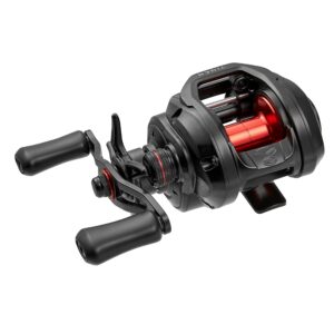 Baitcasting Reel Dual Brakes Lightweight 7.1:1 High Speed Gear Ratio 6 Stainless Steel Ball Bearings Baitcaster (Left Hand)