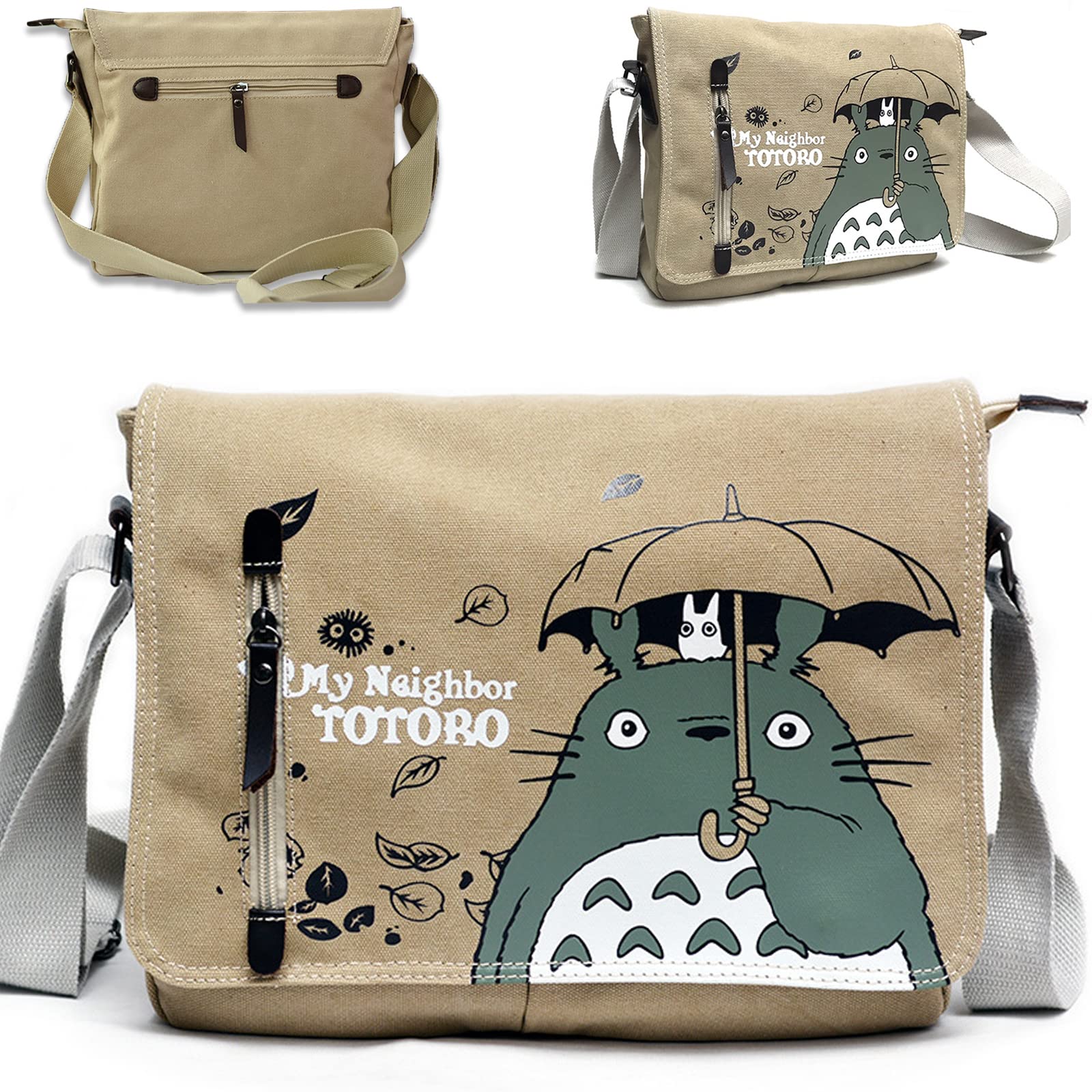 Anime Messenger Bag Women Kawaii Crossbody Bag Casual Shoulder Bag School Canvas Bag