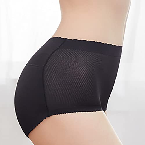 Underwear Women Seamless Underwear for Women Butt Lifter High Rise Cotton Comfortable Underpants Breathable Soft Oversize Shapewear Thongs Cheeky Underwear for Women Black