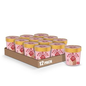 halo top single serving strawberry light cake mix, 1.76 oz. (pack of 12)