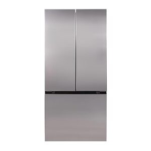 west bend frost free french door refrigerator, 17.5-cu.ft, metallic