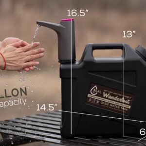 Portable 3 Gallon Water Tank with USB Rechargeable Water Pump Faucet, Food Grade Materials, Great for Camping, Overlanding, Sports, Emergencies, Sports, and More