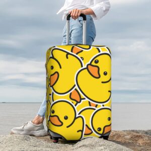 Fsugnioe Rubber Duck Elastic Travel Luggage Cover Travel Suitcase Protective Cover For Trunk Case Apply To 19''-32'' Suitcase Coversmall