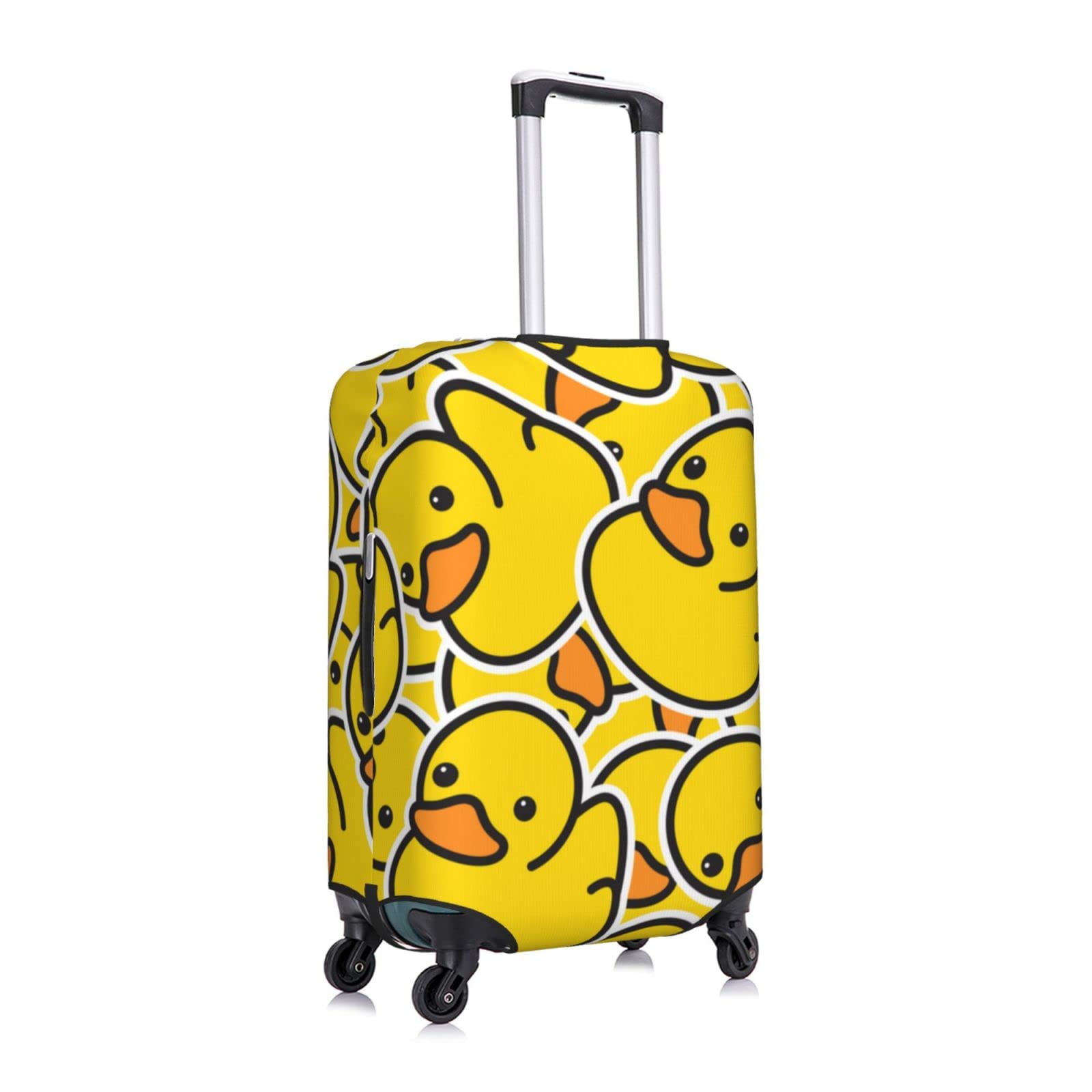 Fsugnioe Rubber Duck Elastic Travel Luggage Cover Travel Suitcase Protective Cover For Trunk Case Apply To 19''-32'' Suitcase Coversmall