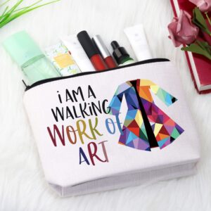 GJTIM Joseph Broadway Musical Inspired Zipper Pouch I Am A Walking Work Of Art Broadway Musical Theatre Gift Makeup Bag (Work Of Art)