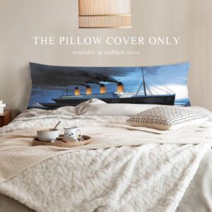 Long Pillow Covers Soft Cushion Body Pillow Cases Rectangle Decorative Throw Double Printed Pillowcase with Hidden Zipper Wrinkle Fade and Stain Resistant Breathable 20"x54"