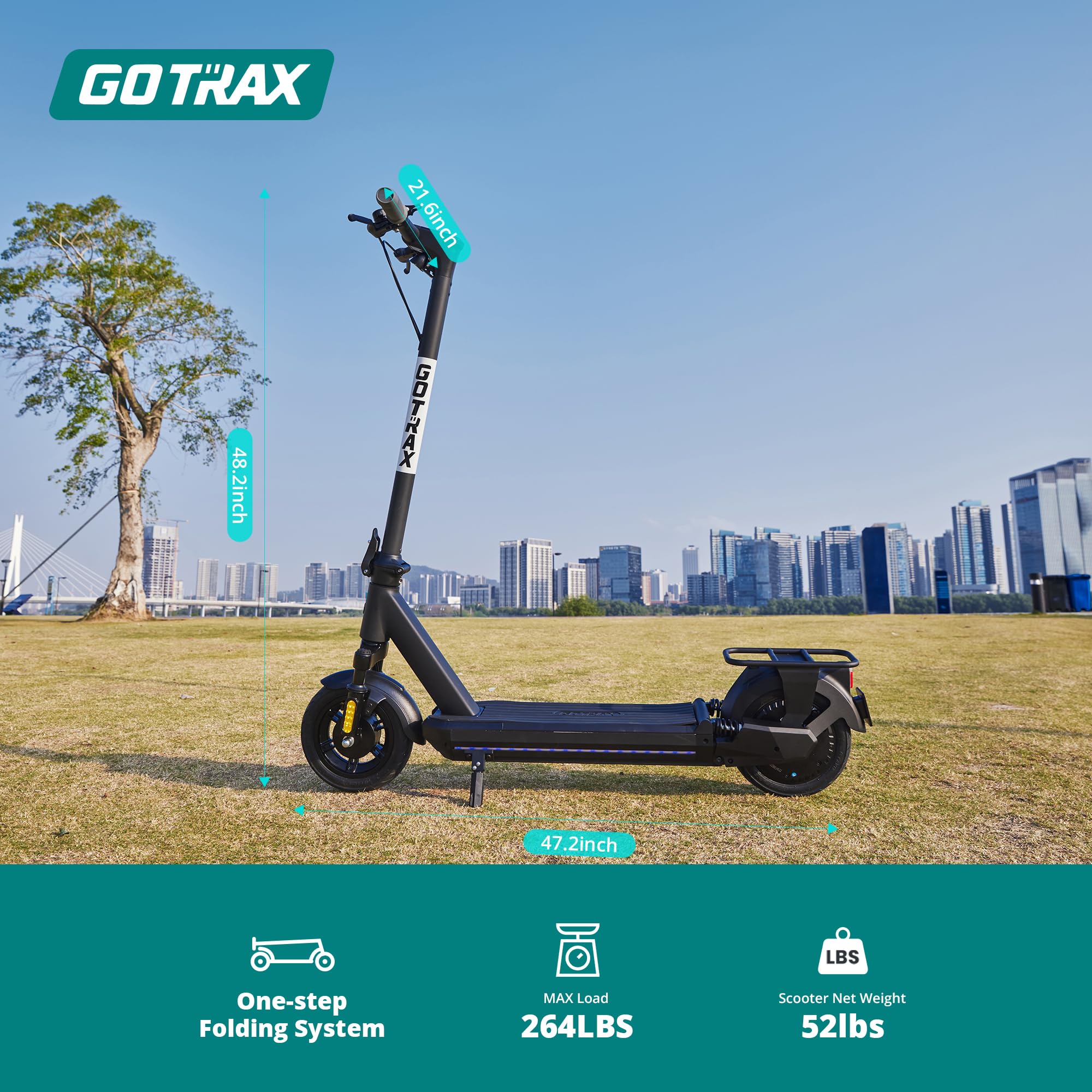 Gotrax Eclipse Ultra Electric Scooter, 500W Motor 20 Mph Top Speed, Up to 38 Miles Long Range 10" Pneumatic Tire with Front and Rear Double Suspension, Foldable E Scooter for Adult Black