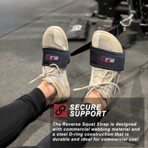 Reverse Squat AB Strap Prfect for Training Abs and Hip Flexors. Elite Speed, Jumping, and Explosiveness for men and women. (Straps for Cable Machines) Knee Protection, Leg Strength, and Deep Core.