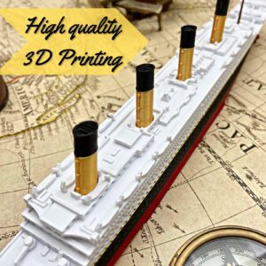 TitanicToyCo RMS Titanic Model Ship 1 Ft Long Assembled Titanic Toys For Kids, Historically Accurate Titanic Toy, Titanic Ship, Titanic Cake Topper, Titanic Figurine, Titanic Boat, Titanic Replicas