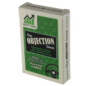 the objection deck- car sales training flash cards to overcome any objection and close the deal