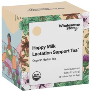 Lactation Support Tea w Fennel Seed & Star Anise Seed | Breast Milk Supply Production Increase | Lactation Tea | Postpartum Tea | Breastfeeding Support | Nursing Tea | 15 Plastic Free Pyramid Sachet