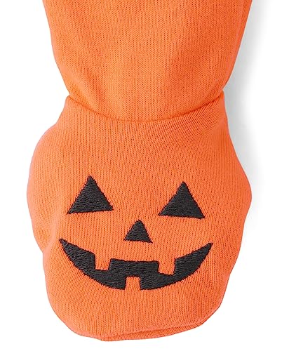 The Children's Place Baby Toddler, Halloween Pajamas, Cotton, Pumpkin One Piece, 3-6 MONTHS