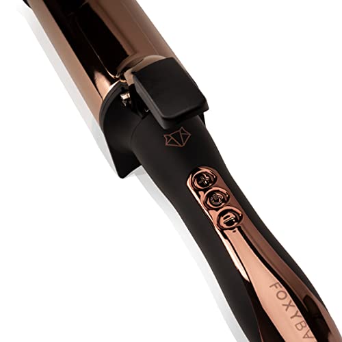 FoxyBae Titanium Curling Iron 2 Inch – Rose Gold Collection | Curling Wand for Shiny & Healthy Hair | Long Lasting, Defined Curls | Hair Curler for Longer Hair | Top Hair Tool for Styling, (2")