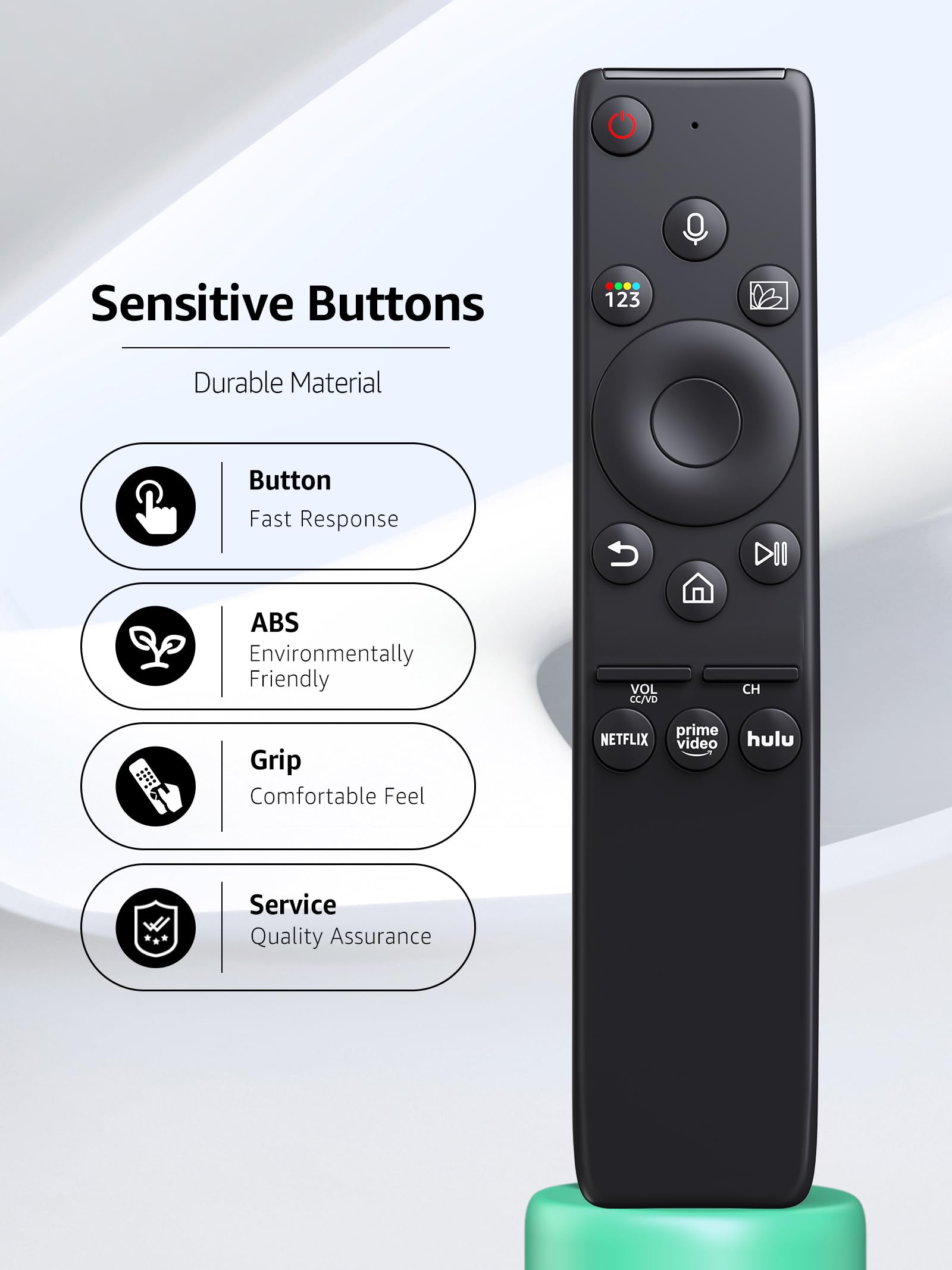 Voice Remote Control Fit for Samsung Smart TVs, BN59-01312A Universal Remote Replacement for All Samsung Frame QLED LED LCD 8K 4K TVs