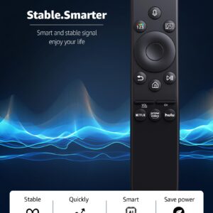 Voice Remote Control Fit for Samsung Smart TVs, BN59-01312A Universal Remote Replacement for All Samsung Frame QLED LED LCD 8K 4K TVs