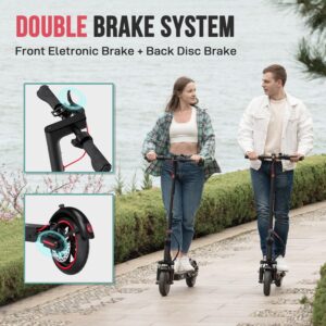 EVERCROSS Electric Scooter, Electric Scooter Adults with 350W Motor, Up to 19 MPH & 19 Miles E-Scooter, Lightweight Folding Electric Scooter for Adults with 8.5'' Solid Tires & APP Control