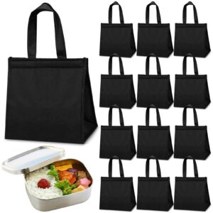 meekoo 12 pcs lunch bag insulated lunch bag reusable leakproof cooler bag waterproof lunch tote for women men adults unisex work lunch school picnic office travel, back to school