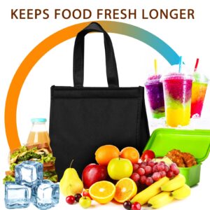 meekoo 12 Pcs Lunch Bag Insulated Lunch Bag Reusable Leakproof Cooler Bag Waterproof Lunch Tote for Women Men Adults Unisex Work Lunch School Picnic Office Travel, Back to School