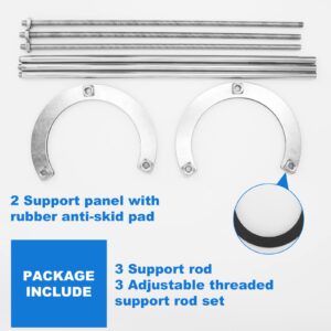 Undermount Sink Repair Support Brackets - Stainless Steel Sink Mounting Hardware Undermount Sink Adjustable Support(15.7-27.5 inch)