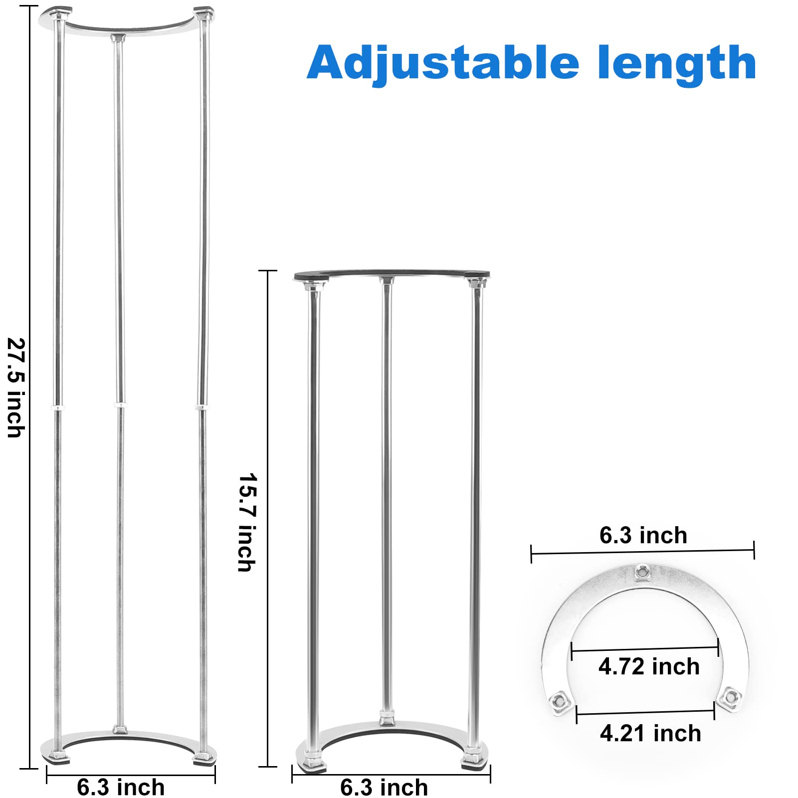 Undermount Sink Repair Support Brackets - Stainless Steel Sink Mounting Hardware Undermount Sink Adjustable Support(15.7-27.5 inch)