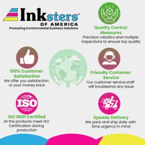 Inksters of America Remanufactured Black Toner Cartridge (Reused OEM Chip) for HP 206A (W2110A)