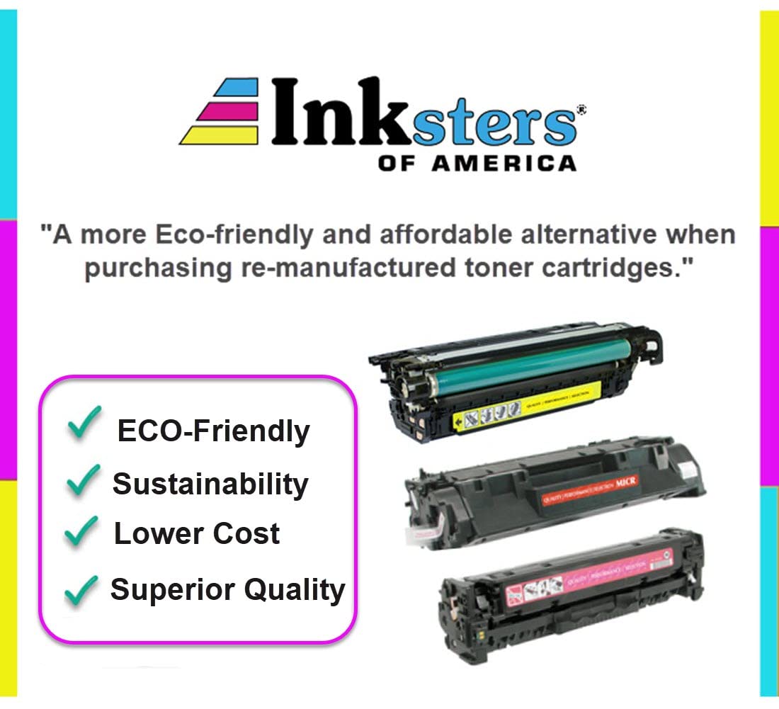 Inksters of America Remanufactured High Yield Black Toner Cartridge (Reused OEM Chip) for HP 206X (W2110X)