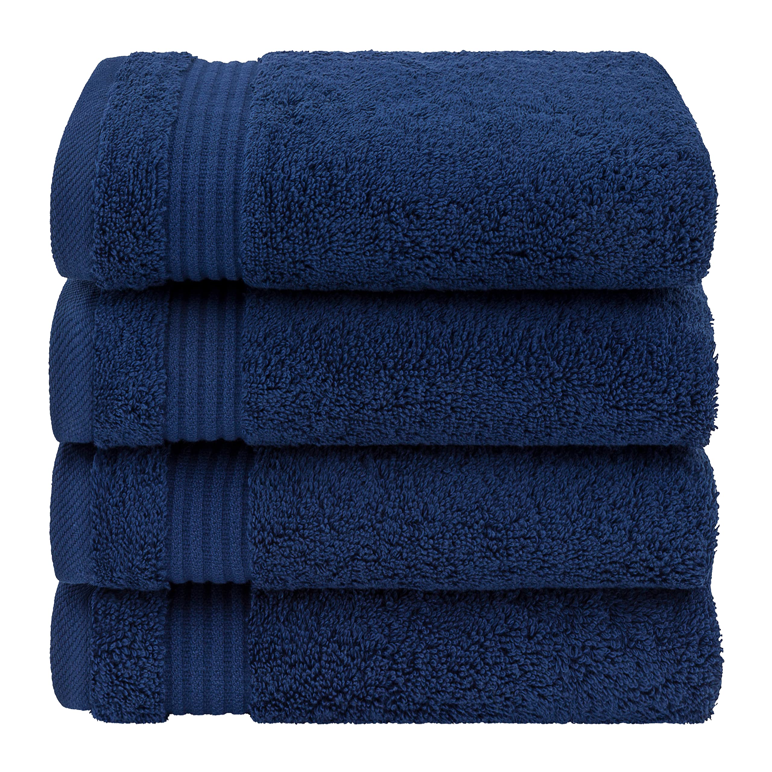 American Veteran Towel, Hand Towels for Bathroom Set of 4, 100% Cotton Turkish Hand Towel Sets Clearance Prime, Soft Hand Face Towels, Navy Blue Hand Towels