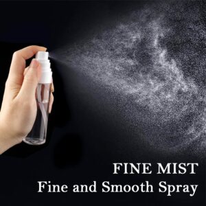 Fine Mist Spray Bottle Plastic Spray Bottles 2oz/60ml 5 Pack Makeup Setting Spray Bottle TSA Approved Empty Cosmetic Refillable Travel Bottle Containers Sprayer for Water,Perfume,Essential Oils,Skincare Makeup Lotion,Face & Hair Mist