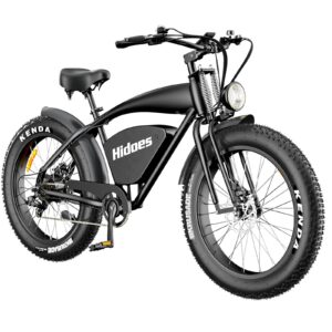 hidoes 1200w electric bike for adults, fast dirt bike, e bike with 26" fat tire ebike, fast charge 48v 18.2ah battery 37.2mph 35miles mountain bike