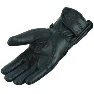 Goatskin Leather Motorcycle, Biker, Riding, Cruising, Motorbike Reinforced Palm Gloves (Medium)