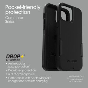 OtterBox Commuter Series Case for iPhone 13 Pro Max & iPhone 12 Pro Max (Only) - Non-Retail Packaging - (Black)