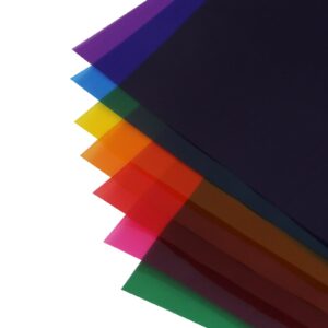 Crapyt 14 PCS Colored Cellophane Sheets 13.58"×9.76" Cellophane Paper is Applied to Photo Albums, Environmental Decoration and Manual DIY Cello Sheets