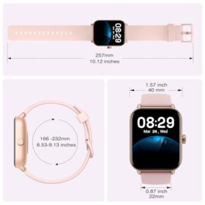 ENOMIR Smart watch for Women Men with Bluetooth Call,Smartwatch with Alexa Built-in,Heart Rate SpO2 Sleep Monitor,5ATM Waterproof,Step Calorie Activity Trackers and Smartwatches for iOS&Android Phones