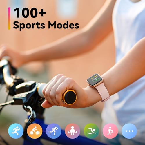 ENOMIR Smart watch for Women Men with Bluetooth Call,Smartwatch with Alexa Built-in,Heart Rate SpO2 Sleep Monitor,5ATM Waterproof,Step Calorie Activity Trackers and Smartwatches for iOS&Android Phones