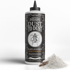 dr. killigan's dust to dust insect powder - plant-powered diatomaceous earth alternative - insect killer for indoor & outdoor use - residual formula protects up to 6 months (10 oz)