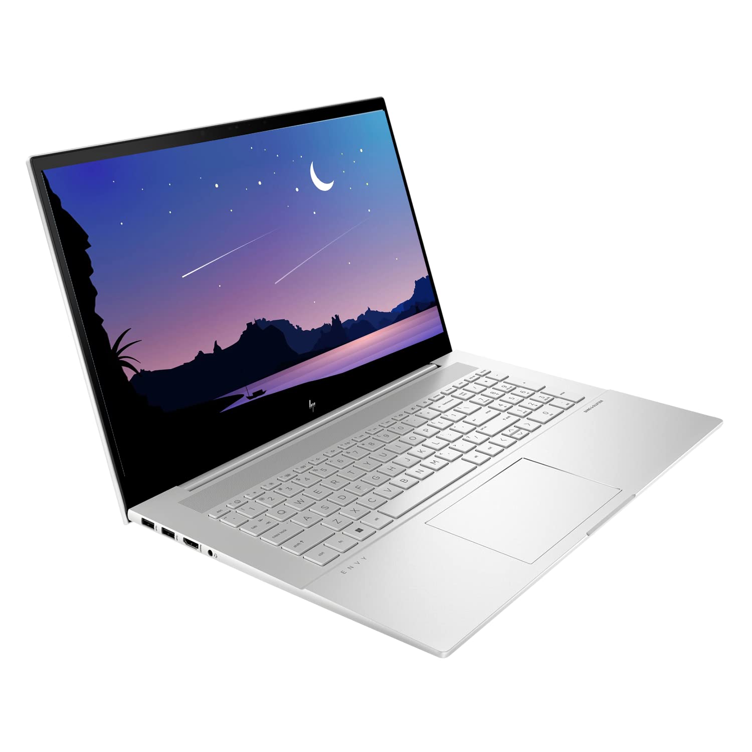 HP Envy Laptop, 17.3“ FHD Touchscreen Display, Intel Core i7-1260P Processor, 16GB RAM, 1TB SSD, Backlit Keyboard, SD Card Reader, HDMI, Wi-Fi 6, Windows 11 Home, Silver