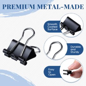 Small Binder Clips Bulk 864 PCS - Mini Binder Clips 15mm Paper Clip 5/8 Inch Paper Clamps, Micro Black Metal Binding Paperwork Clamp, School Teachers Office Supplies