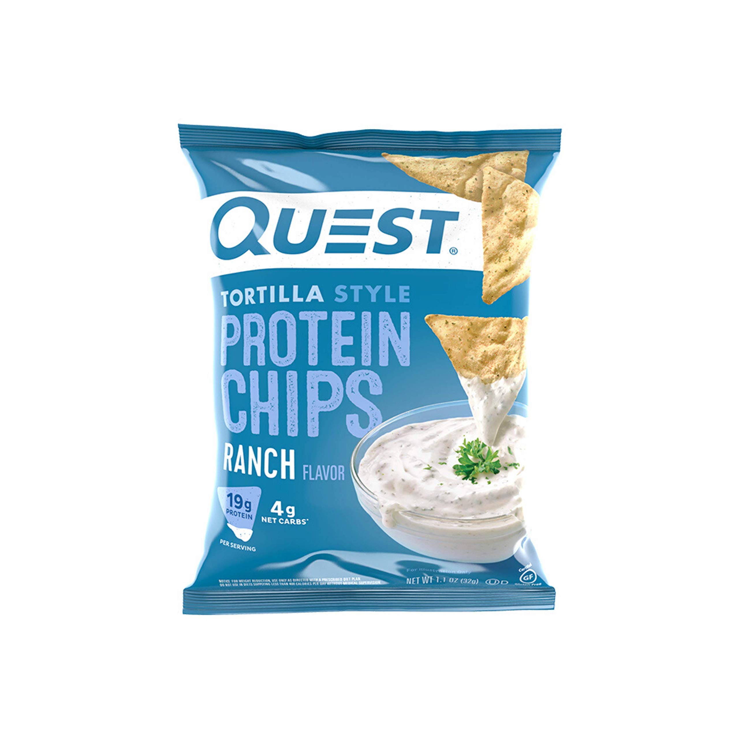 Quest Nutrition Protein Chips Bundle - Ranch, Cheddar & Sour Cream (Pack of 24)