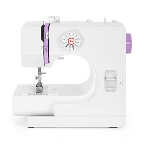 sewing machine - mini sewing machine for beginners and kids with 12 built-in stitches, portable sewing machine with adjustable 2 speed and foot pedal control, perfect for arts,crafts & sewing projects