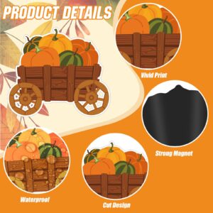 25 Pieces Happy Fall Magnets Gnome Pumpkin Fridge Magnets Fall Theme Car Refrigerator Decals Holidays Magnetic Stickers Autumn Leaves Acorn Harvest Decoration Fall Theme Thanksgiving Decoration