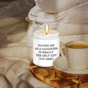 Gifts for Dad from Daughter - Funny Birthday Gifts for Dad from Daughter, Fathers Day Dad Birthday Thanksgiving Christmas Candle Gifts from Daughter