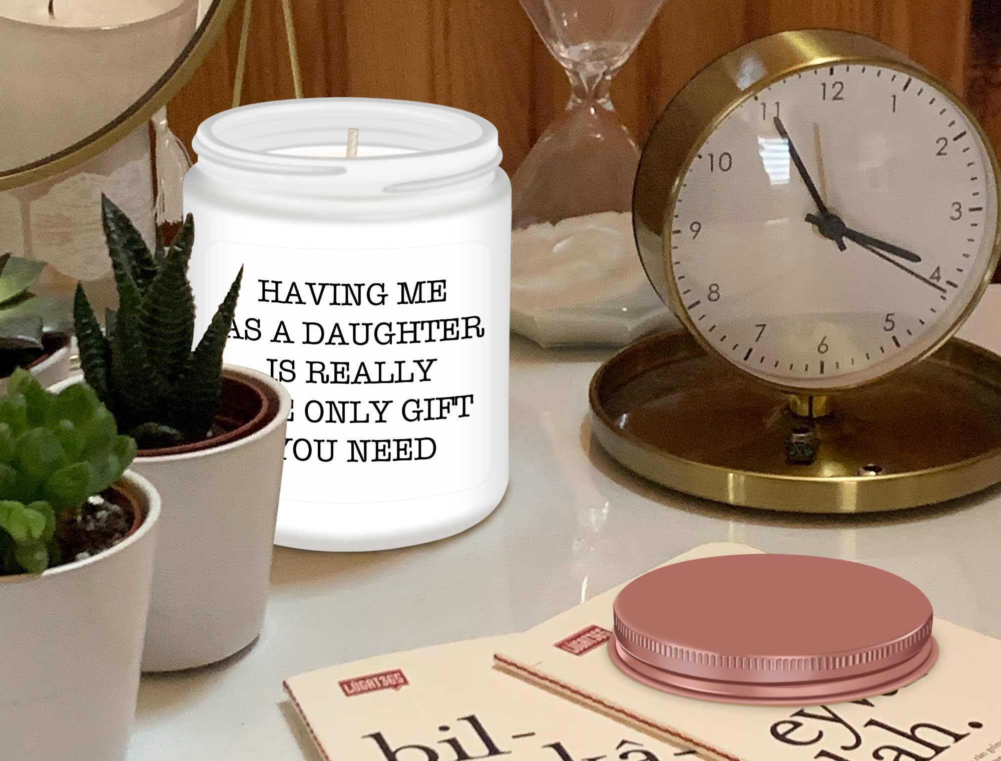 Gifts for Dad from Daughter - Funny Birthday Gifts for Dad from Daughter, Fathers Day Dad Birthday Thanksgiving Christmas Candle Gifts from Daughter