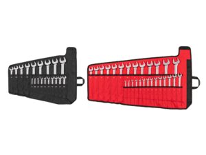 tekton combination wrench set with pouch, 46-piece (1/4-1-1/4 in., 6-32 mm) | wcb94303