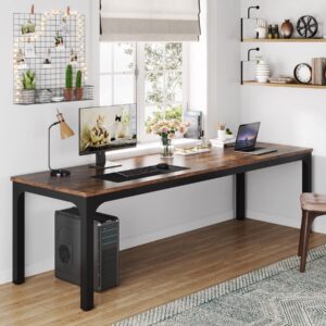 Tribesigns 78.7 Inches Extra Long Computer Desk 2 Person Desk, Double Long Desk, Workstaion for Home Office