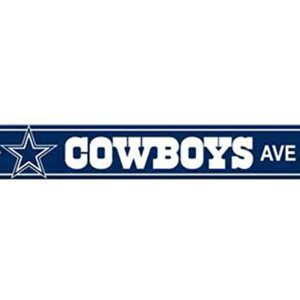 Cowboys Ave Metal Street Sign 4"x16" Football Team Logo Avenue Man Cave