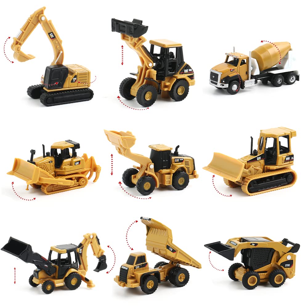 chengchuang 2 Pack 1:160 N Scale Alloy Construction Vehicles, Engineering Vehicle Model for N Scale Railroad, Train Set, Collection, Collections for Age 13+, Adults