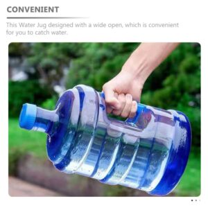 Gadpiparty Water Bottle with Handle 5 Liters Water Storage Containers Portable PC Camping Water Container Plastic Jug Water Barrel for Home Outdoor Camping Hiking