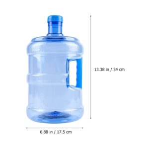 Gadpiparty Water Bottle with Handle 5 Liters Water Storage Containers Portable PC Camping Water Container Plastic Jug Water Barrel for Home Outdoor Camping Hiking