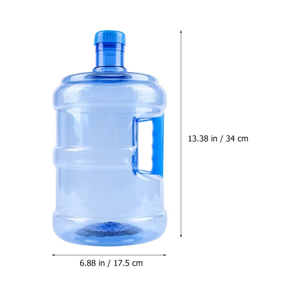 Gadpiparty Water Bottle with Handle 5 Liters Water Storage Containers Portable PC Camping Water Container Plastic Jug Water Barrel for Home Outdoor Camping Hiking