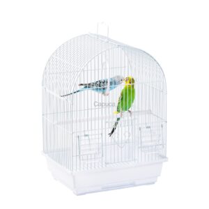 Capuca Small Bird Travel Cage - Lightweight Small Birds Starter Kit with Birdcages and Accessories Great for Parakeets Lovebirds Parrotlets Finches Canaries